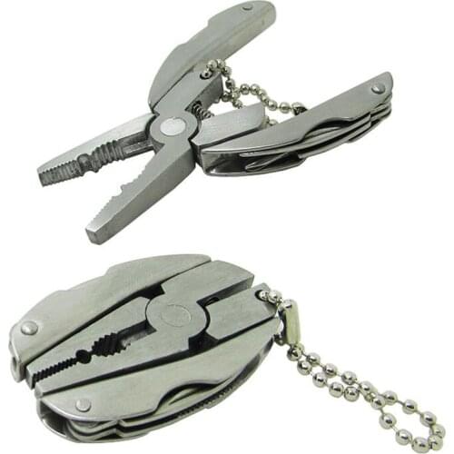 Fishing Tools Outdoor Portable Multifunction Pliers Camping Hiking Tool Folding Survival Knife Multi Tools Knives Key Chain