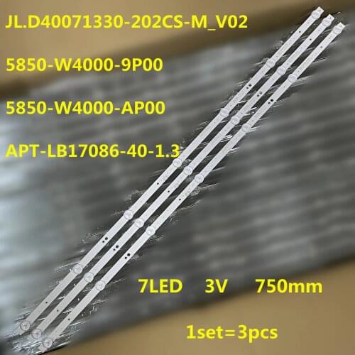 LED Backlight strip 7 lamp For Skyworth 40"TV 40X6 40E2A 40E2AS APT-LB17086-40-1.3 RDL400FY(QD0-800) 5850-W4000-9P00 9P10 40K5C