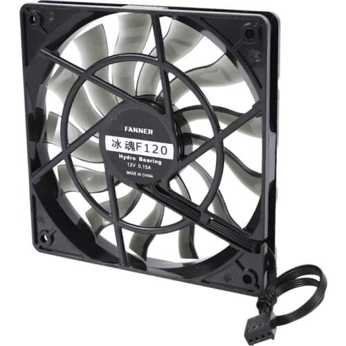 Thin 12mm Thickness 120X120X12mm 12V Desktop Computer Host Quiet Fan with Speed 12CM Chassis Cooling Fan