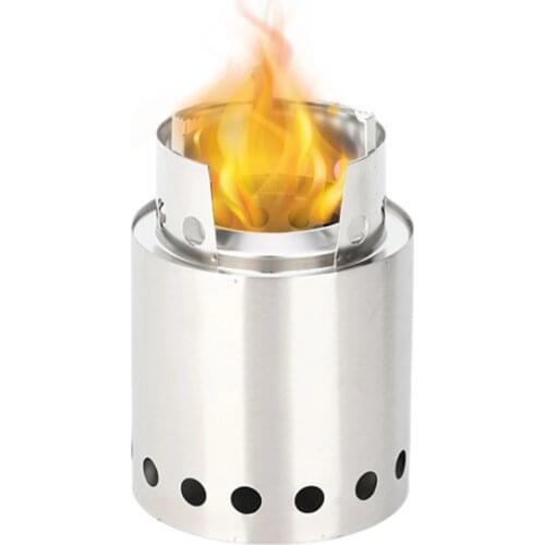 Outdoor Camping Equipment Windproof Wood Stoves Furnace Deconstructable Portable Picnic Stoves Cross Border Cooking Gas Burner