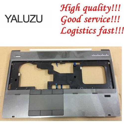 YALUZU NEW laptop case For HP For EliteBook 8560w 15.6" Laptop Housing Palmrest upper case keyboard bezel with Touchpad black