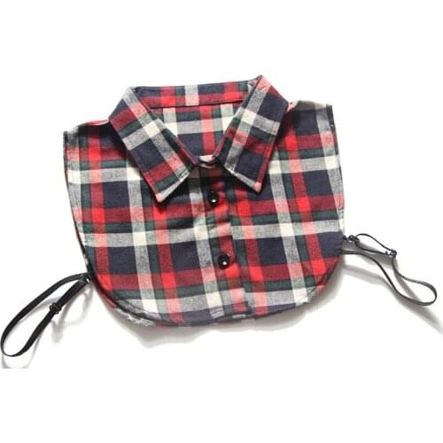 Korean fashion spring and autumn wild cotton mill shirt false collar decorated fake collar shirt collar Women Detachable Collar