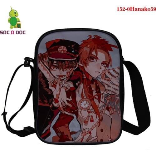 Toilet-Bound Hanako-kun Women Messenger Bags Mini 3D Toilet-Bound Hanako-kun Print Men Shoulder Bag Lady Crossbody Drop Shipping