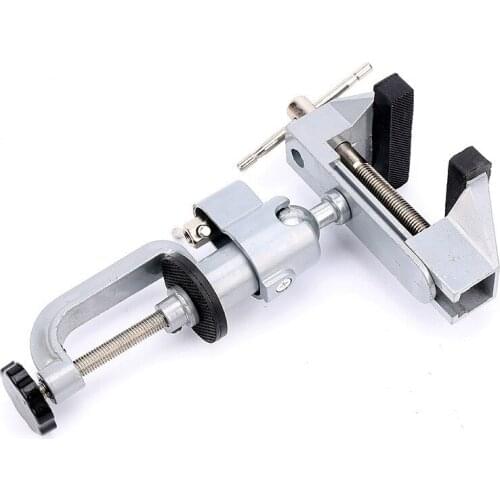 360 Degree Stand Bench Vise Clamp Rotating Table Vise Swivel Electric Drill Multifunctional Mold Table-Screw Craft Fixed-Repair