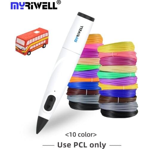 Myriwell 3D Pen DIY 3D Printing Pen PCL Filament Creative Low Temp Drawing For Kids Children Toys Birthday Gift