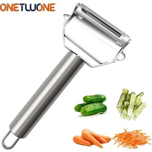 Peeler Fruit Vegetable Kitchen Gadget , Potato Carrot Stainless Steel Peeler Kitchen Accessories