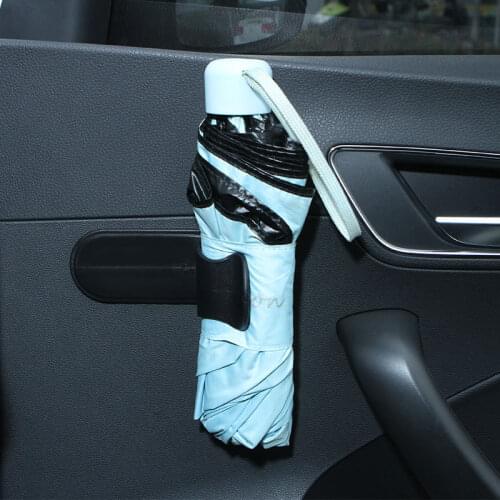 Car umbrella storage rack fixed rack car seat wall mounted self-adhesive coat rack space saving broom mop rack