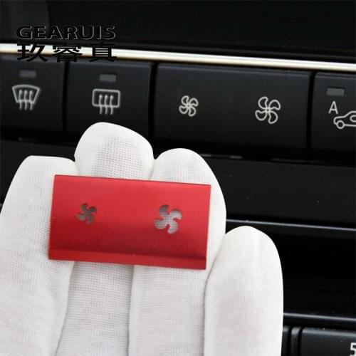 Car Styling For BMW X5 X6 E70 E71 Wind Air Volume air conditioning Fan buttons switch Cover Stickers and decals Auto Accessories