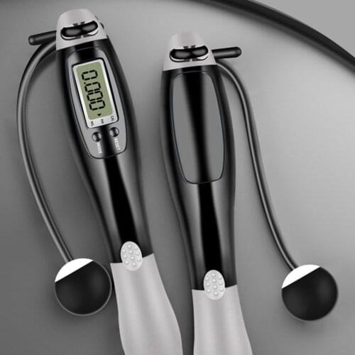 Cordless Jump Ropes Smart Electronic Digital Wireless Skipping Rope Body Building Sports Fitness Exercise Jumping Rope