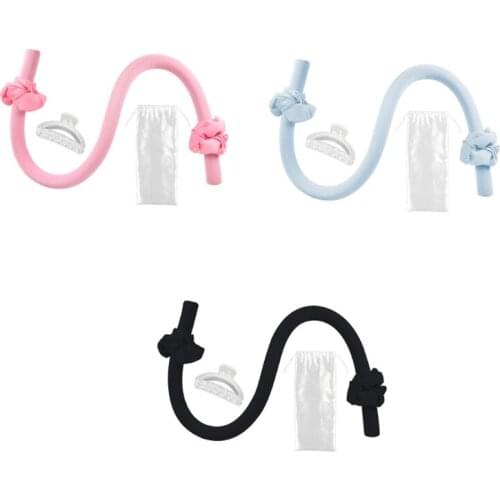 D2TA Heatless Hair Curlers for Long Hair to Sleep in Overnight No Heat Rollers Clip