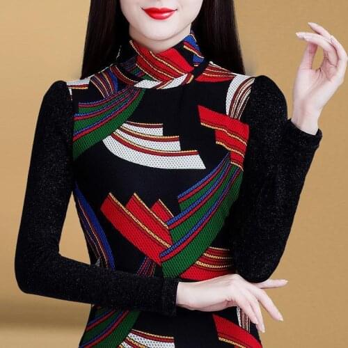 Blouse Women Lace Shirt Long Sleeve Autumn Winter plus Size Womens Clothes Top Blusas Mujer De Moda