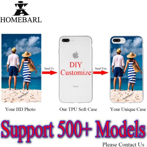 DIY Customize LOGO Printed Photo Picture Custom Mobile Phone Case Soft TPU Back Cover For iPhone XS Max X XR 6 6S 7 8 Plus 5S SE