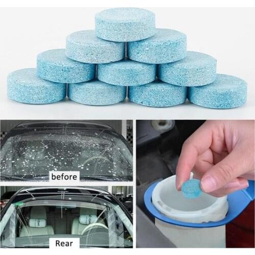 Cheap Screen Cleaner Tablet Windscreen Detergent Mirror Tabs Effervescent Cleaner Concentrated Detergent Car Care Accessaries