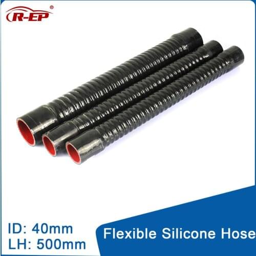 R-EP Flexible Silicone Hose ID 40mm High Pressure Air Intake New Silicone for Cold Air Intake Rubber Joiner Inter cooler