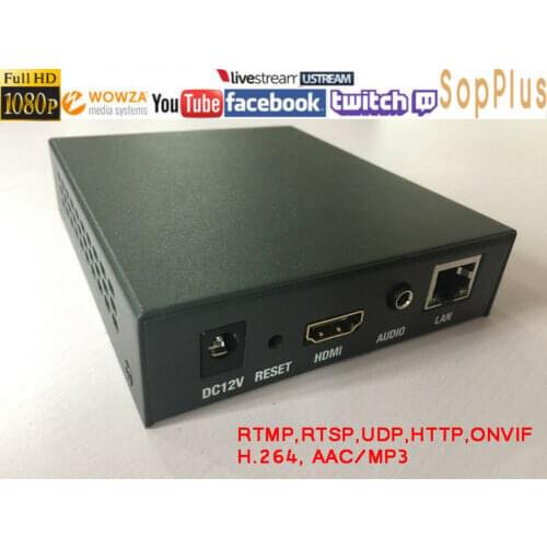 H.264 HDMI Encoder via HTTP RTSP RTMPS UDP to IPTV Broadcast with Audio Line IN