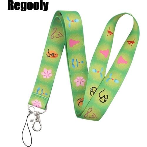 Keys DIY Cartoon Neck Strap Lanyard for Keys ID Card Badge Holder Mobile Phone Straps Rope Keychain Webbing Ribbon ribbons