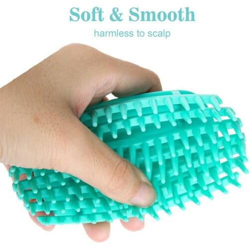 Hair Scalp Massager Shampoo Brush Manual Head Scalp Massage Brush for Wet & Dry Hair Scalp Care Comb