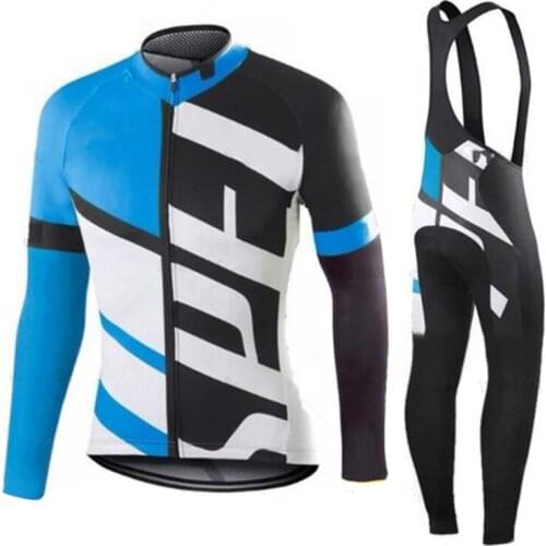 Man Winter Thermal Fleec Cycling Jersey Bike Fleece Long Sleeve Jacket Mtb Bib Set Velveteen Clothing Maillot Ciclismo Hombre