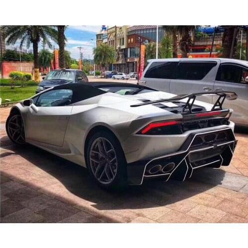 REAL CARBON FIBER REAR WING TRUNK LIP SPOILER FOR Lamborghini Huracan LP580 LP610 2014 2015 2016 2017 2018