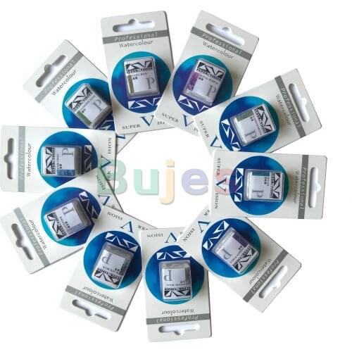 Super Vision soild Watercolor 10 color ,Layered Color Special Color Illustration Fossil Antiquity, Richer and fuller colour