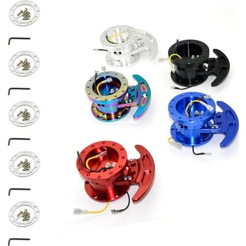 New Racing Steering Wheel Quick Release Hub Kit Adapter Body Removable Snap Off BOSS kit With Logo WK-ST02