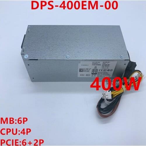 New PSU For Dell Optiplex 7050 7070 3040 3046 3050 5040 5050 7040 7060 6Pin 400W Power Supply DPS-400EM-00 L240ES-00 L240AM-02