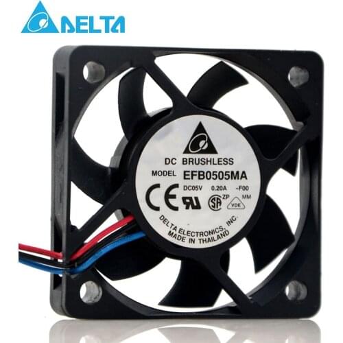 Original for delta 5CM 5V 0.20A EFB0505MA 5010 USB silent fan