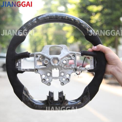 LED Forged Suede Steering Wheel Is Suitable For Ford Mustang 2018-2020 Models
