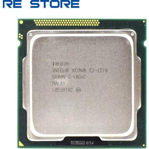 Used Intel Xeon E3 1270 3.4GHz LGA 1155 8MB Quad Core CPU Processor SR00N