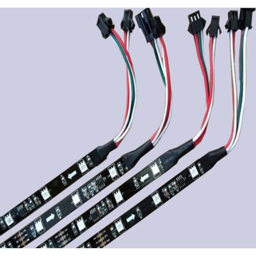 RGB Led Pixels Strip Light 5m 12V WS2811 Addressable WS2812 5050 RGB SMD 30LED/m Pixels Strip LED Tape Non-waterproof