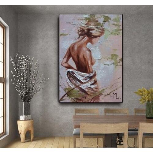 Hand Painted Great Dancer Artwork Worth Keeping Thickness Oil Painting On Canvas For Wall Decoration
