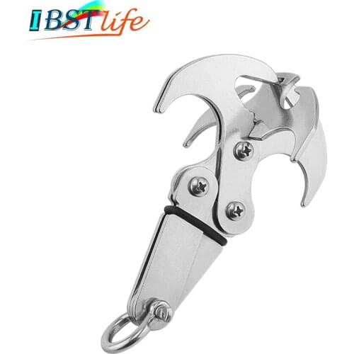 Folding Gravity Hook Outdoor Foldable Grappling hook Climbing Carabiner Claws Survival Rescue EDC Tool Key Chains Camping Travel
