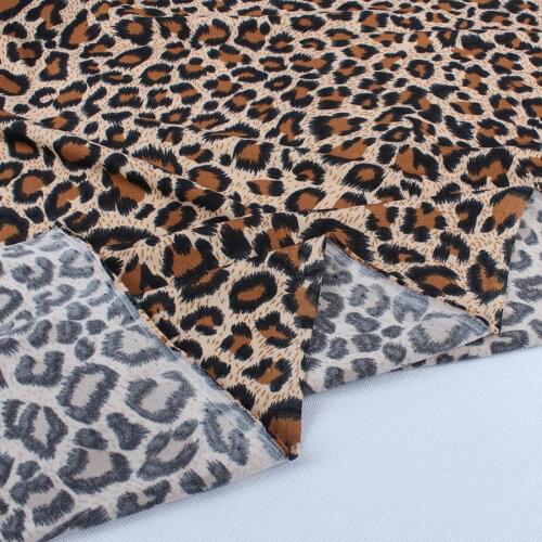 Spandex Fabric High Elastic Stage Dress Funny Costume Leopard Zebra Printed by Yard (150cm*91cm)