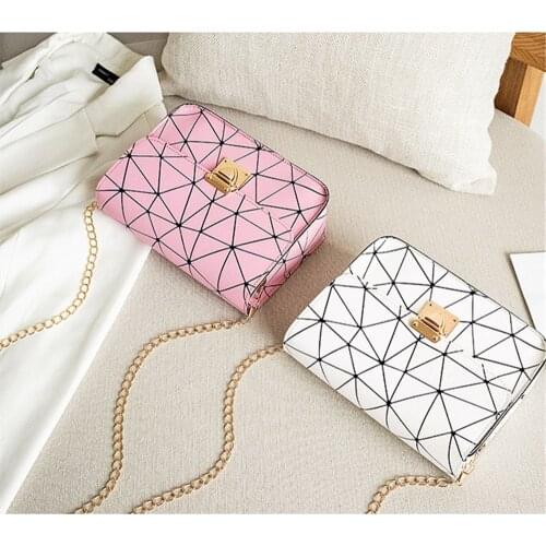 2021 Womens Hot Fashion Geometric Sling Bag Rhombus Mini Female Korean Vintage Shoulder Bags Summer Small Square Handbags