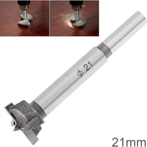 21mm Tungsten Steel Hard Alloy Wood Drill Bits Woodworking Hole Opener for Drilling on Plasterboard/Plastic Boards/Wooden