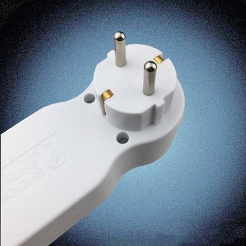 OOTDTY European White Multifunction 250V 16A 3 Jack German EU Power Strip Wiring Board Extension Socket Cable Power Converter On