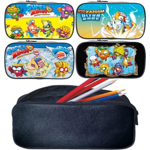 High Quality Super Zings Pen Bag Students Pencil Case Children Stationery Bags Boys Super Zings Pencil Pouch Canvas Pencilcase