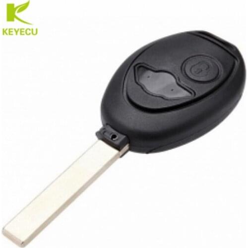 KEYECU Replacement New Shell Remote Key Keyless Case Fob 2 Button For BMW Mini Cooper R50 R53 2002 2003 2004 2005 Uncut Blade