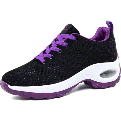 2021 Autumn Women Flats Sport Sneakers Height Increasing Woman Wedge Shoes Creepers Running