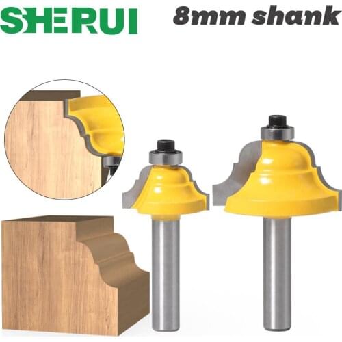 1pcs8mm shank Corner Round Over Router Bit with BearingMilling Cutter for Wood Woodwork Tungsten Carbide