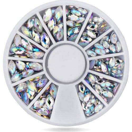 12 color nail deformed drill high quality Taiwan nail oval diamond disc AB drill box of the accessories wholesale