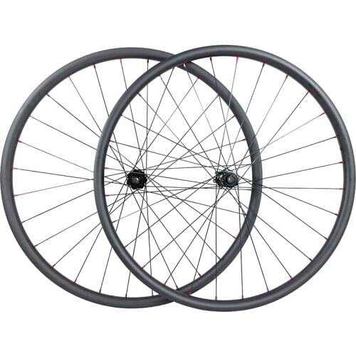 1350g 29er MTB XC 30mm asymmetric carbon BOOST wheels 22mm deep clincher tubeless 15X110 12X148 SUPER LIGHT mountain wheelset