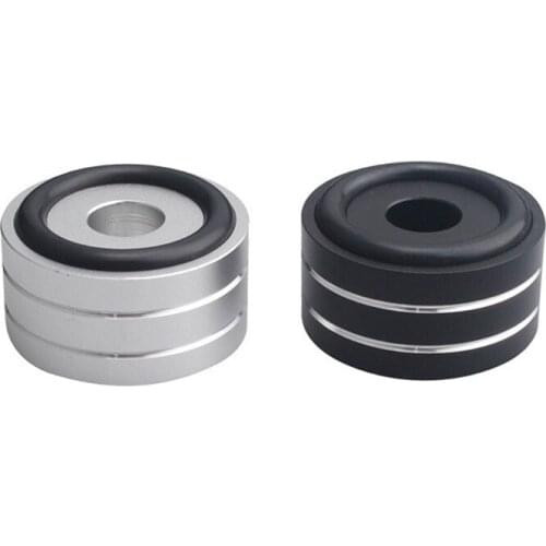 4PCS 30mm X 15mm Aluminum Alloy Amplifier Feet Shock Absorber Speaker Feet Pads Absorber Speaker