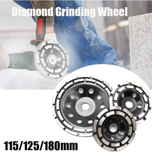 Diamond Grinding Wheel Disc 5mm/0.2" Segment Vibration-Free Design Grinder for Angle Mill Polishing Machine Metalworking Tools