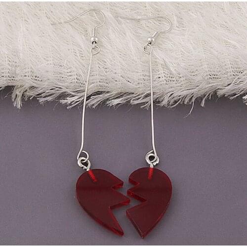Anime JOJOS Bizarre Adventure Heart Cosplay Charm Gift Women Fashion Cute Drop Earrings