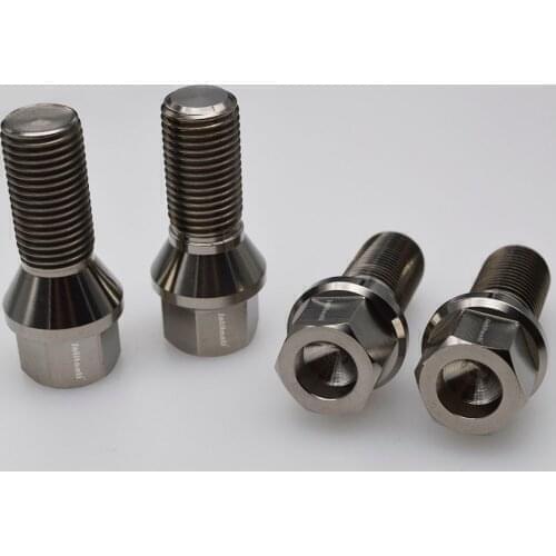Gr5 Tiitanium hug bolt m14 * 1.25 * 40mm with cone seat