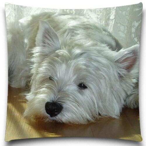 The little dog crawling on the floor Pillow Case 5 size Sofa Waist Throw Cushion Cover Home Decor Happy Festival 9 style