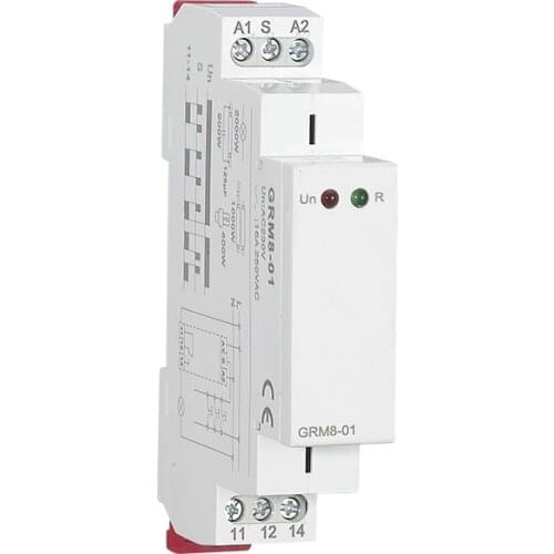 Din Rail Memory&Latching Relay Industrial Control Electrical Relays Impluse Relay GRM8-01/02