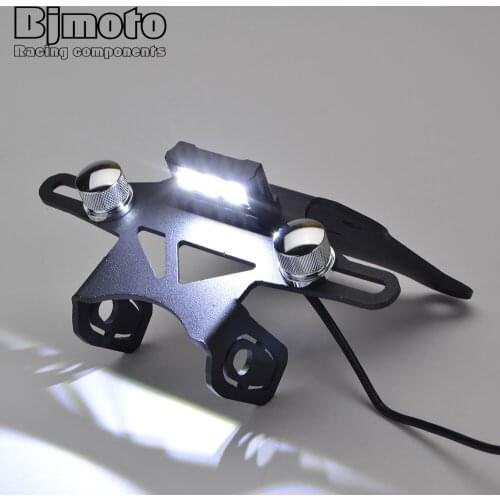 For Kawasaki Z900RS 2017-2020 Motorcycle License Plate Bracket Holder LED light Alumium Z 900 RS Z900 RS durable Plate Bracket