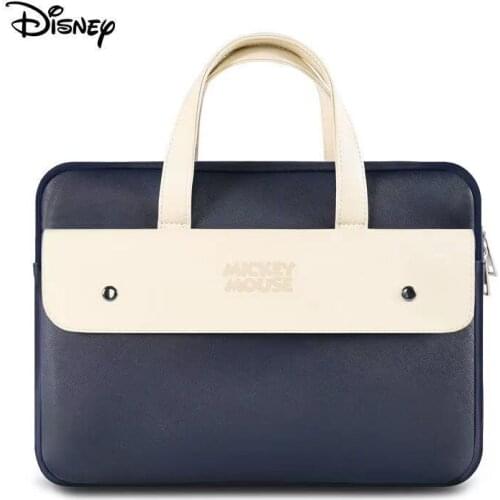 Disney Mickey double-layer laptop bag for Macbook Air Pro 13 14 15.6PU waterproof laptop bag for Dell Acer Asus HP laptop bag